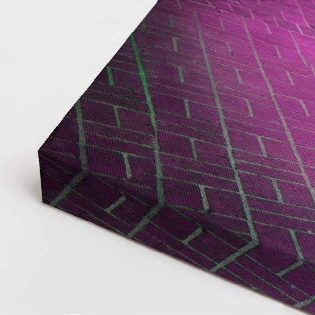 cuadro canvas experiencia sci fi neón urbano vertical