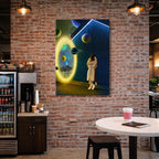 cuadro canvas experiencia sci fi puerta estelar vertical