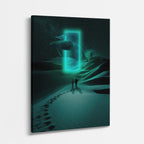 cuadro canvas experiencia sci fi pasaje infinito vertical