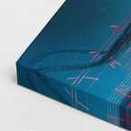 cuadro canvas experiencia sci fi sistema sintético vertical