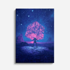 cuadro canvas experiencia sci fi geometría cósmica vertical