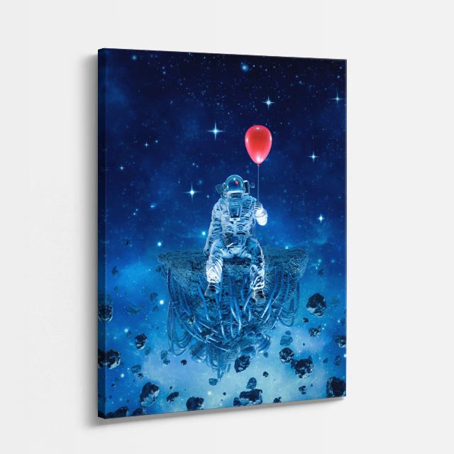 cuadro canvas experiencia sci fi ascenso del explorador vertical