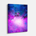 cuadro canvas experiencia sci fi explosión cuántica vertical