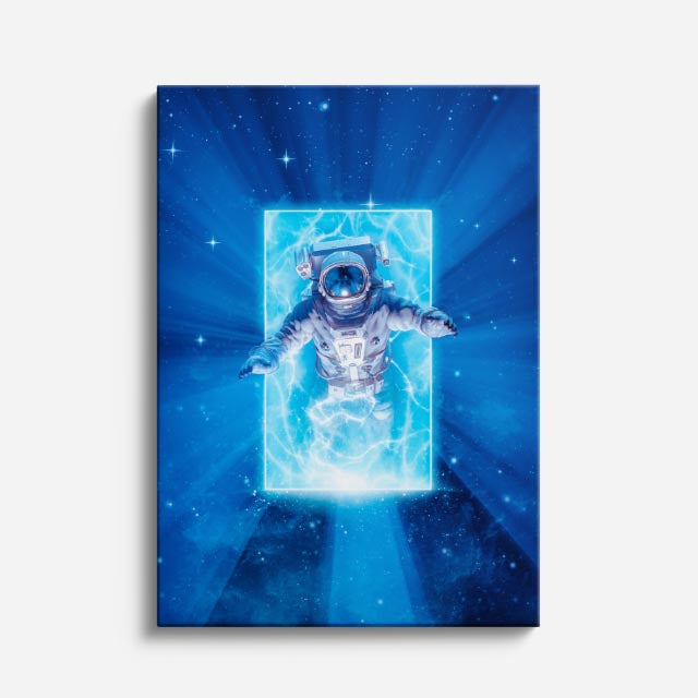 cuadro canvas experiencia sci fi cámara criogénica vertical
