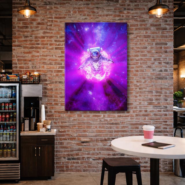 cuadro canvas experiencia sci fi núcleo energético vertical