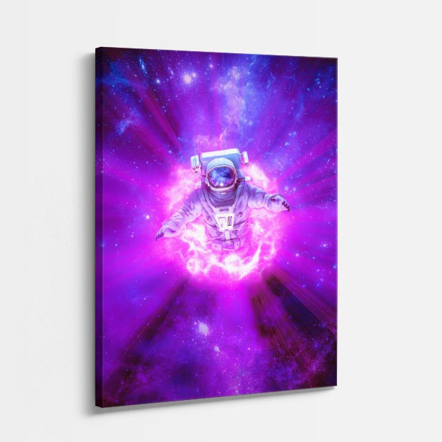 cuadro canvas experiencia sci fi núcleo energético vertical