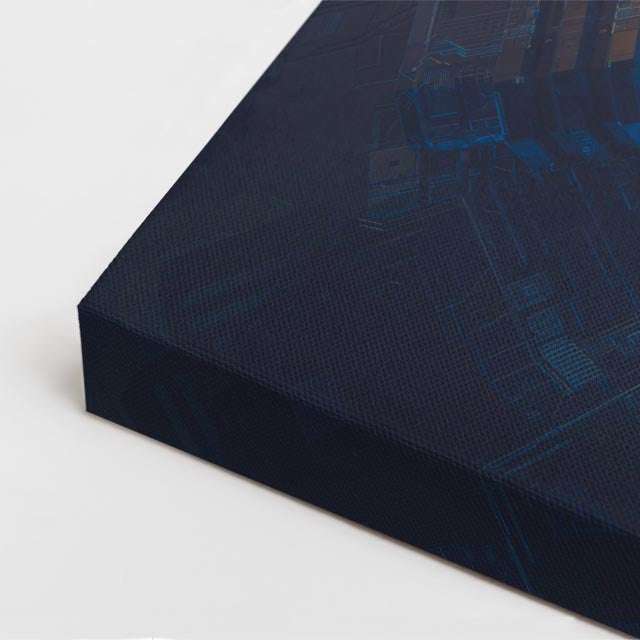 cuadro canvas experiencia sci fi reactor verde vertical