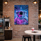 cuadro canvas experiencia sci fi cabina galáctica vertical