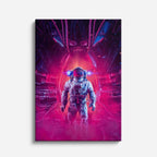 cuadro canvas experiencia sci fi portal carmesí vertical