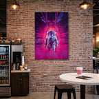 cuadro canvas experiencia sci fi portal carmesí vertical