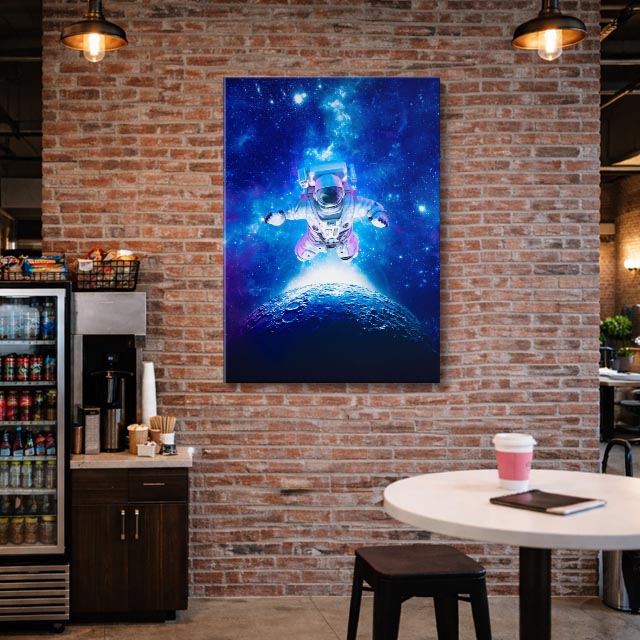 cuadro canvas experiencia sci fi salto estelar vertical