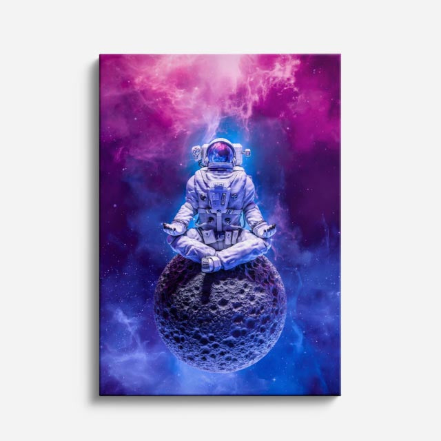cuadro canvas experiencia sci fi meditación orbital vertical