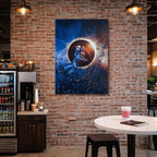 cuadro canvas experiencia sci fi eclipse humano vertical