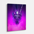 cuadro canvas experiencia sci fi entidad sintética vertical