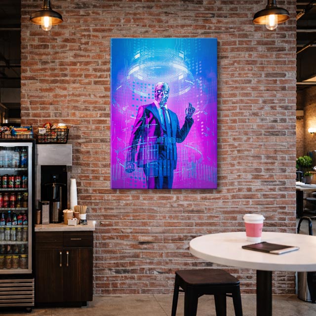 cuadro canvas experiencia sci fi holograma ejecutivo vertical