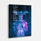 cuadro canvas experiencia sci fi núcleo biomecánico vertical