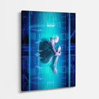cuadro canvas experiencia sci fi gestación digital vertical
