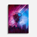 cuadro canvas experiencia sci fi conciencia artificial vertical