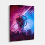 cuadro canvas experiencia sci fi conciencia artificial vertical