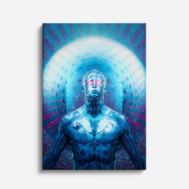 cuadro canvas experiencia sci fi ascensión cuántica vertical