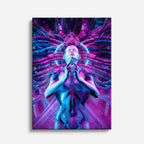 cuadro canvas experiencia sci fi meditación tecnológica vertical