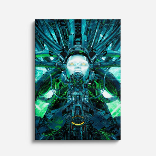 cuadro canvas experiencia sci fi mente expandida vertical