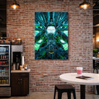 cuadro canvas experiencia sci fi mente expandida vertical