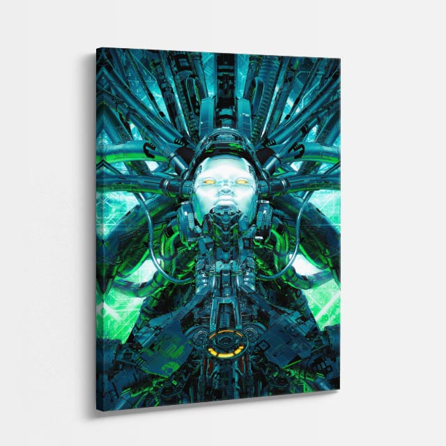 cuadro canvas experiencia sci fi mente expandida vertical
