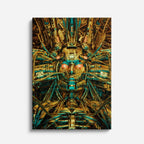 cuadro canvas experiencia sci fi arquitectura neural vertical