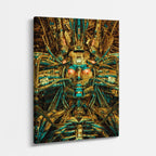 cuadro canvas experiencia sci fi arquitectura neural vertical