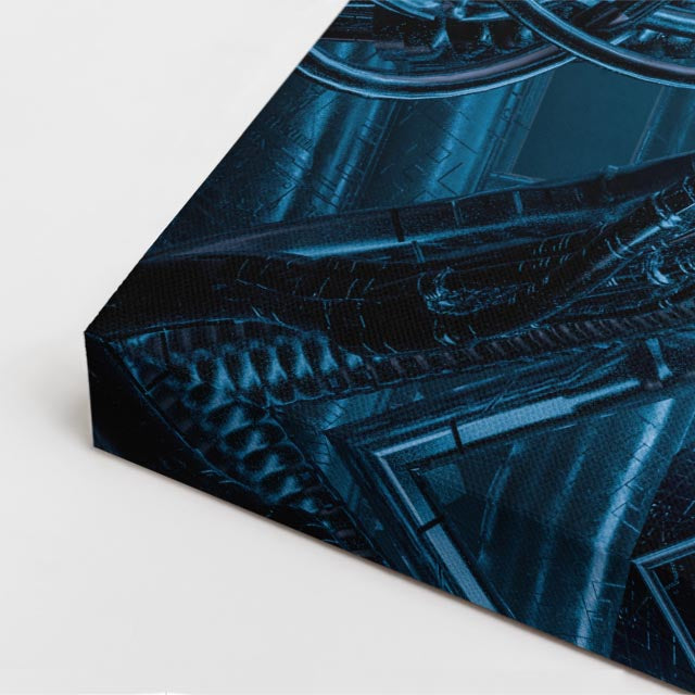 cuadro canvas experiencia sci fi entidad simétrica vertical