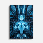 cuadro canvas experiencia sci fi entidad simétrica vertical