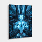 cuadro canvas experiencia sci fi entidad simétrica vertical