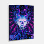 cuadro canvas experiencia sci fi visión hiperreal vertical
