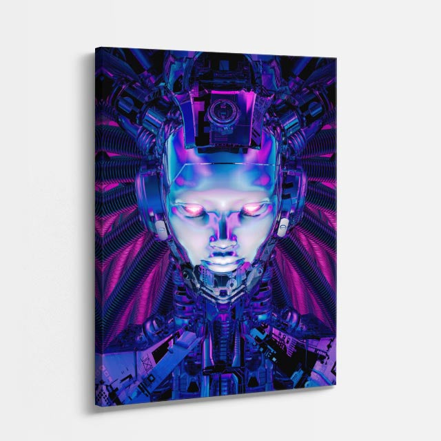 cuadro canvas experiencia sci fi visión hiperreal vertical
