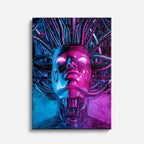 cuadro canvas experiencia sci fi máscara futurista vertical