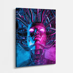 cuadro canvas experiencia sci fi máscara futurista vertical