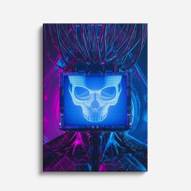 cuadro canvas experiencia sci fi pantalla fantasma vertical