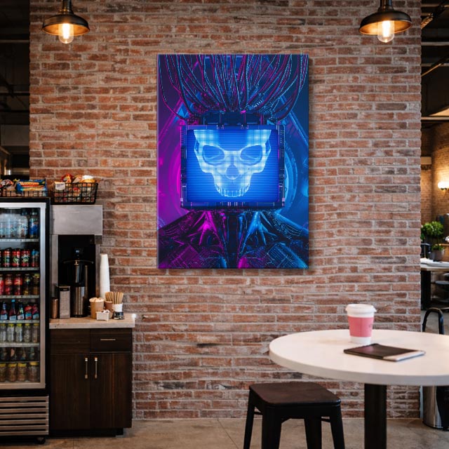 cuadro canvas experiencia sci fi pantalla fantasma vertical