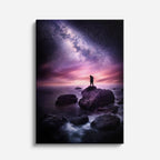 cuadro canvas experiencia sci fi horizonte cósmico vertical