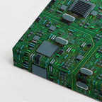 cuadro canvas experiencia sci fi código humano vertical