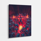 cuadro canvas experiencia sci fi núcleo ardiente vertical