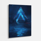cuadro canvas experiencia sci fi portal vectorial vertical