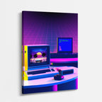 cuadro canvas experiencia sci fi setup futurista vertical