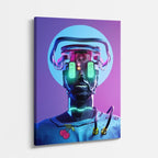 cuadro canvas experiencia sci fi realidad sintética vertical