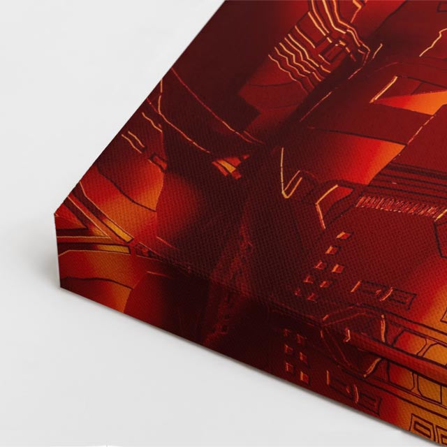 cuadro canvas experiencia sci fi hombre cibernético vertical