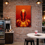 cuadro canvas experiencia sci fi hombre cibernético vertical