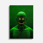 cuadro canvas experiencia sci fi entidad verde vertical