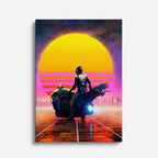 cuadro canvas experiencia sci fi viaje neon vertical