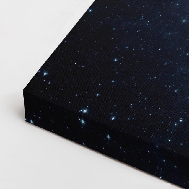 cuadro canvas galaxias y planetas tierra radiante horizontal